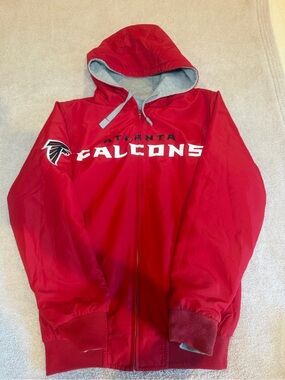 QVC Red Atlanta Falcons Hooded Zip Jacket